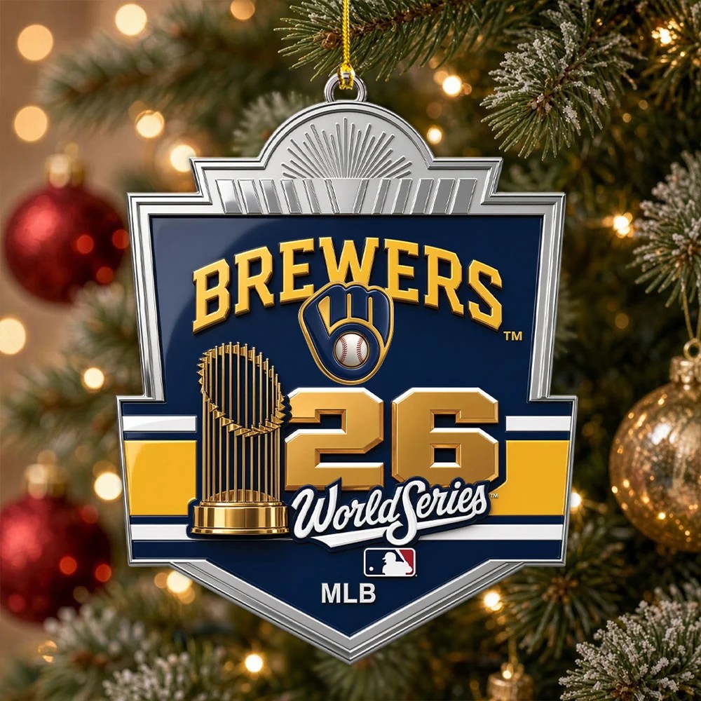 Milwaukee Brewers 2026 World Series Custom Shape 2-side Printed Acrylic Ornament – MAITM15438