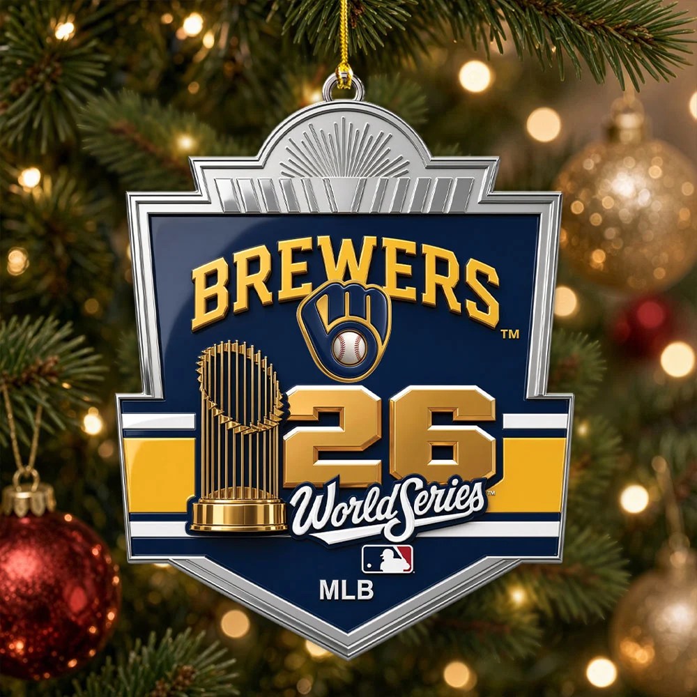 Milwaukee Brewers 2026 World Series Custom Shape 2-side Printed Acrylic Ornament – MAITM15438