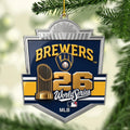 Milwaukee Brewers 2026 World Series Custom Shape 2-side Printed Acrylic Ornament – MAITM15438