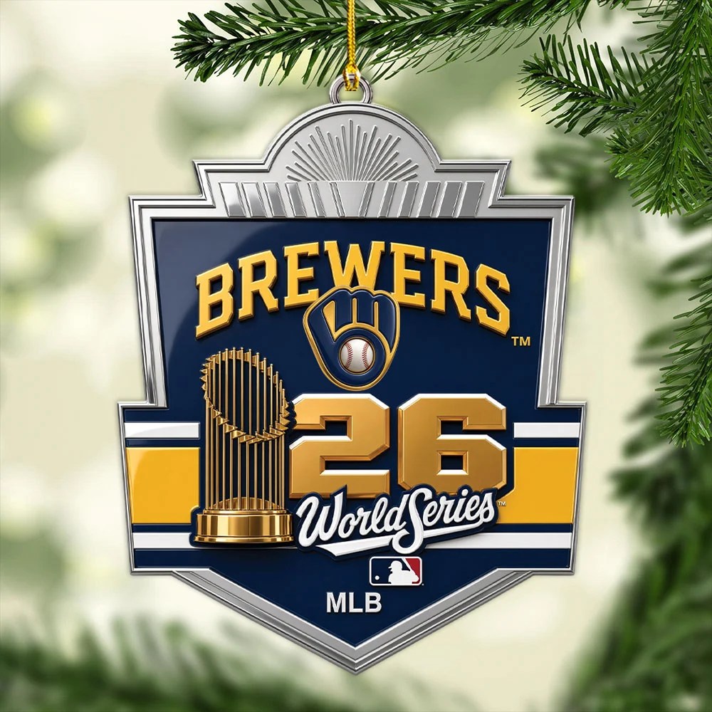 Milwaukee Brewers 2026 World Series Custom Shape 2-side Printed Acrylic Ornament – MAITM15438