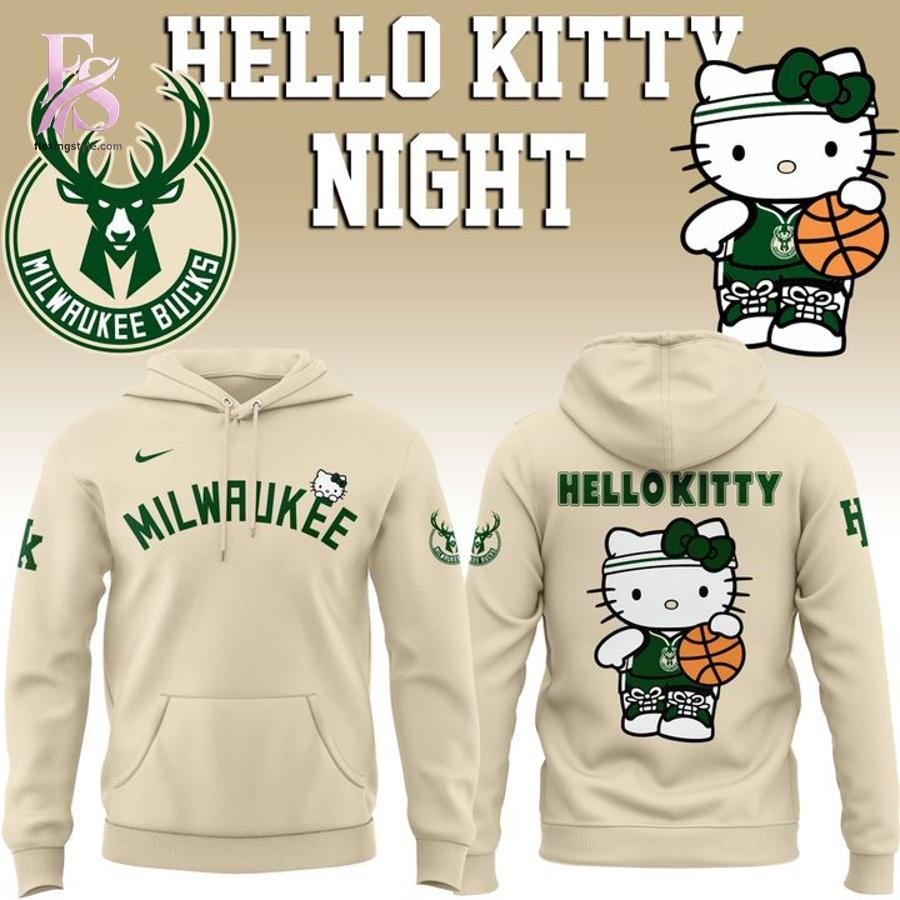 Milwaukee Bucks Hello Kitty Night 2026 Hoodie
