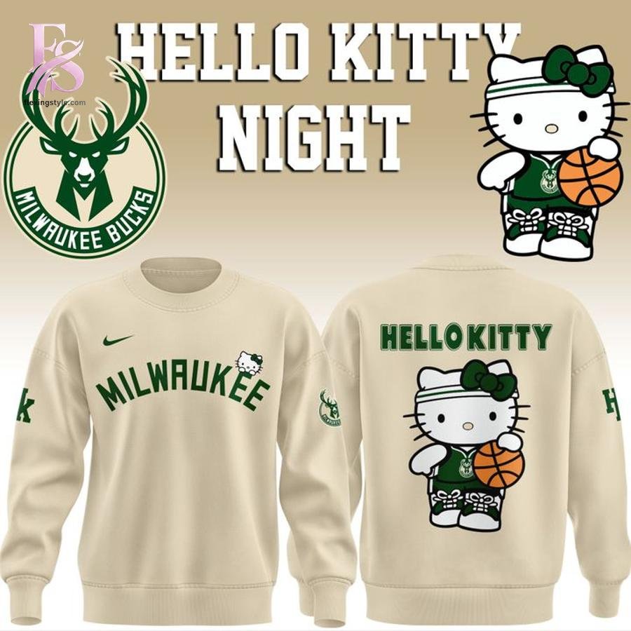 Milwaukee Bucks Hello Kitty Night 2026 Hoodie