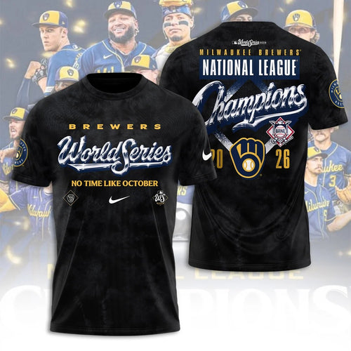 Milwaukee Brewers 2026 National League Champions 3D Apparel – TANTN26263