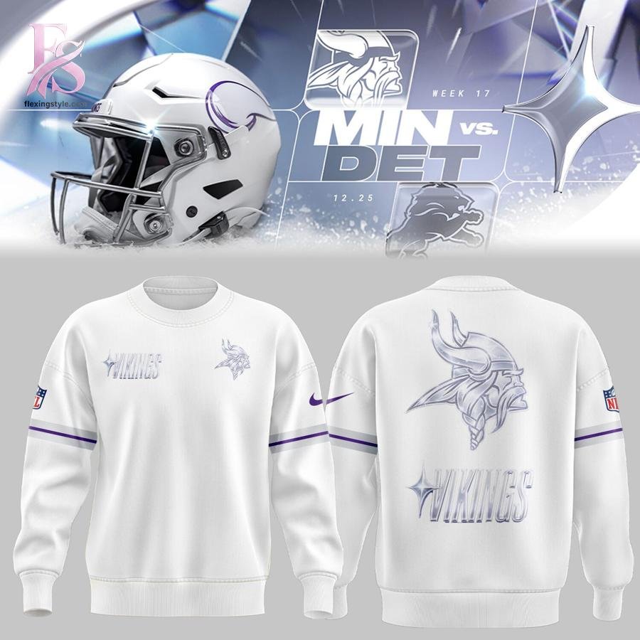 Minnesota Vikings Winter Warrior White Out Hoodie