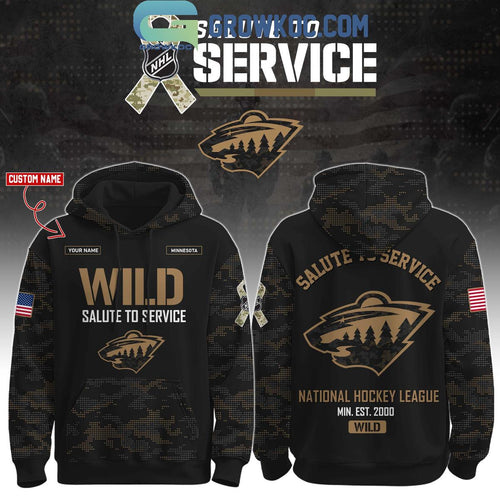 Minnesota Wild Salute To Service Veterans Day Hoodie Shirt