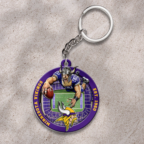Minnesota Vikings Custom Shape 2-sided Keychain – HOATT12701