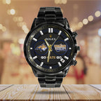 Montana State Bobcats Football 2025 National Champions Black Stainless Steel Watch – MAITM14755