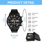 Montana State Bobcats Football 2025 National Champions Black Stainless Steel Watch – MAITM14755