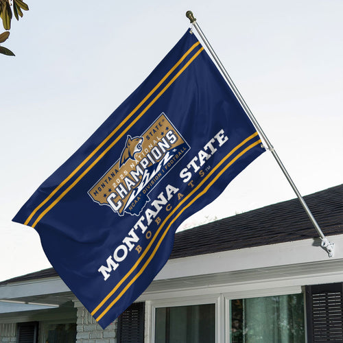 Montana State Bobcats Football 2025 National Champions 3D Double-side House Flag – MAITM14635