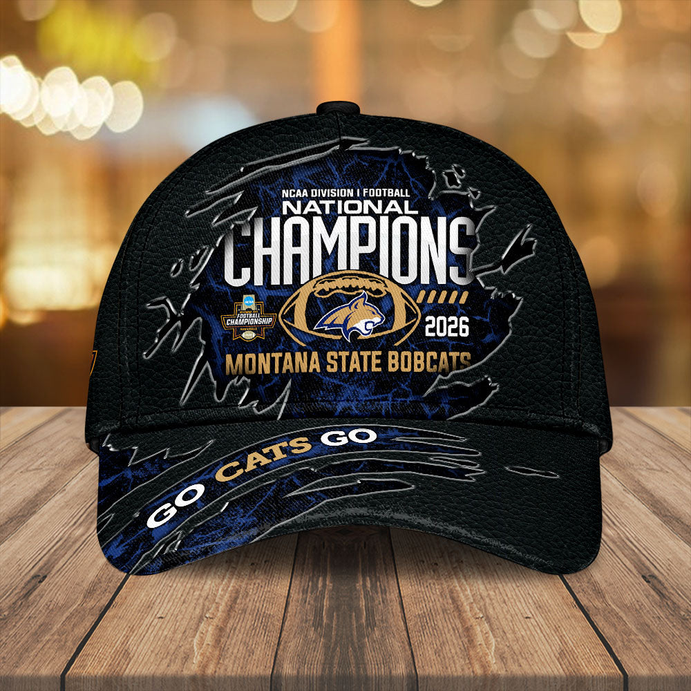 Montana State Bobcats Football 2025 National Champions Classic Cap – MAITM14712