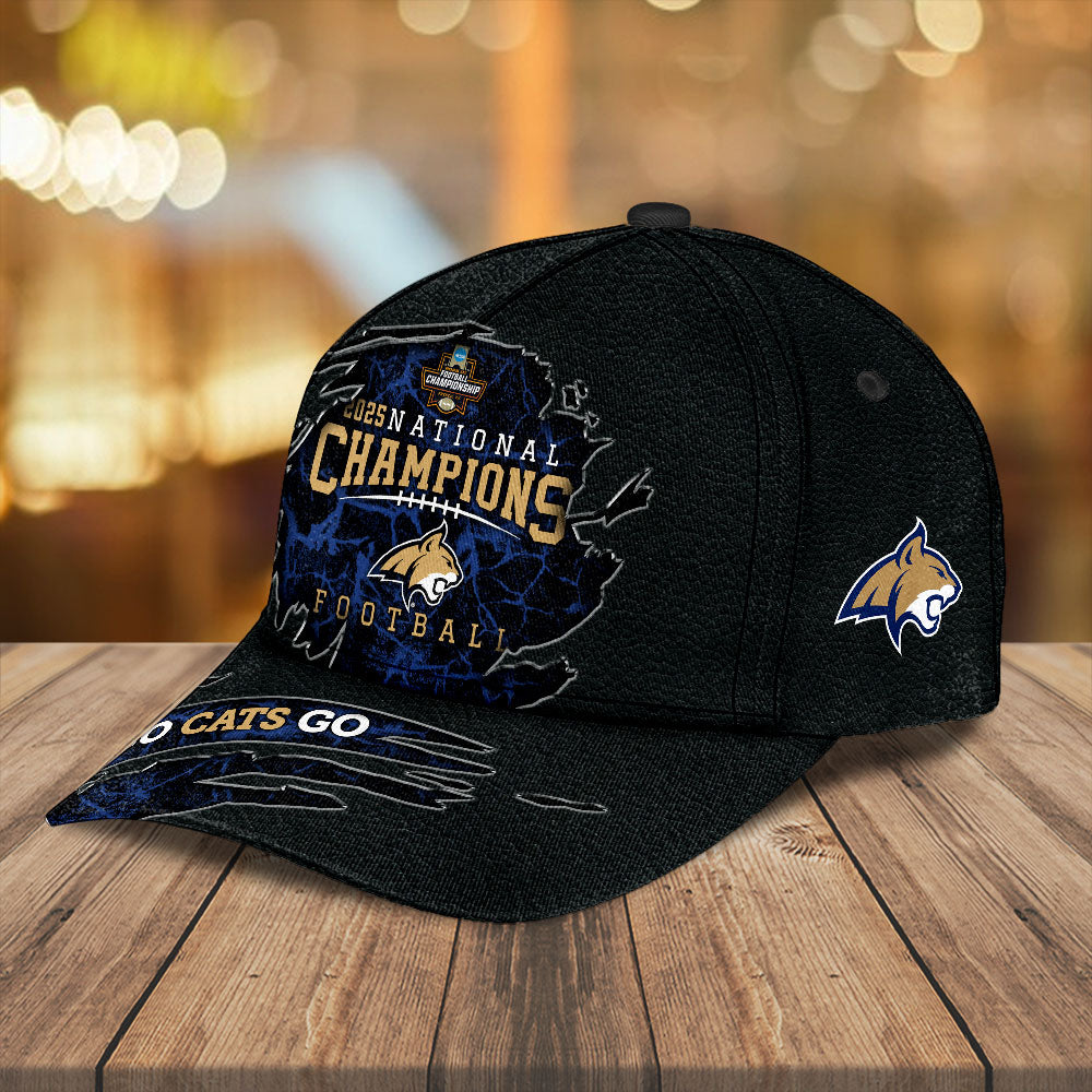 Montana State Bobcats Football 2025 National Champions Classic Cap – MAITM14713