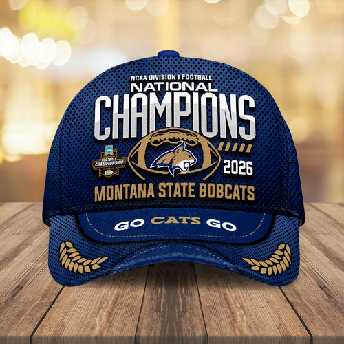 Montana State Bobcats Football 2025 National Champions Classic Cap – MAITM14715