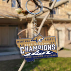 Montana State Bobcats Football 2025 National Champions Custom Shape 1-sided Keychain – MAITM14711
