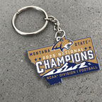 Montana State Bobcats Football 2025 National Champions Custom Shape 1-sided Keychain – MAITM14711