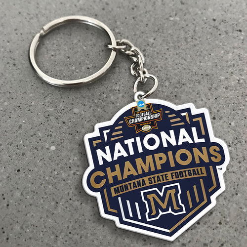 Montana State Bobcats Football 2025 National Champions Custom Shape 2-sided Keychain – MAITM14867