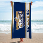 Montana State Bobcats Football 2025 National Champions Rectangle Beach Towel – MAITM14647