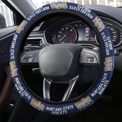 Montana State Bobcats Football 2025 National Champions Steering Wheel Cover – MAITM14783