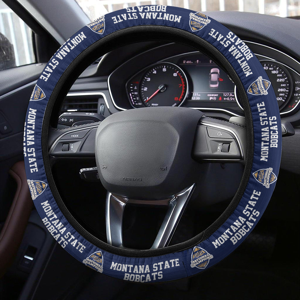 Montana State Bobcats Football 2025 National Champions Steering Wheel Cover – MAITM14975