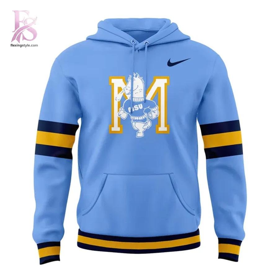 Murray State Racers Baseball Ice Cold Blue Uniform Hoodie