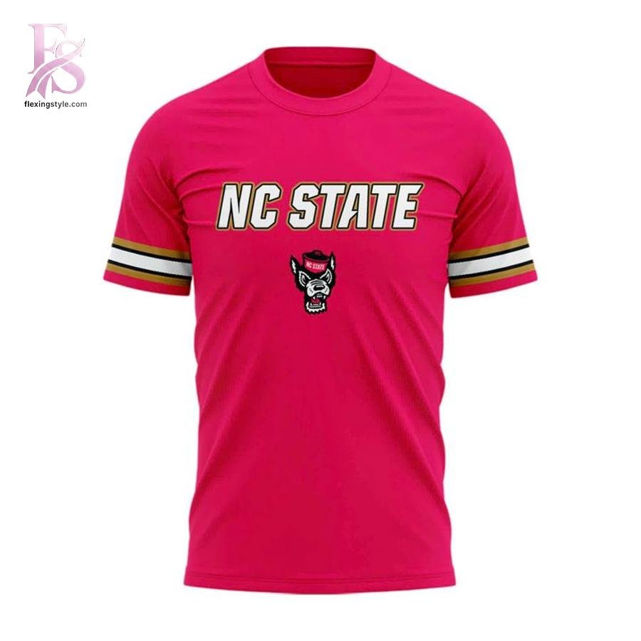 NC State Basketball All Pink Uniform T-Shirt