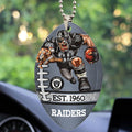Las Vegas Raiders Custom shape 2-sided Acrylic Car Ornament – TMTHU874