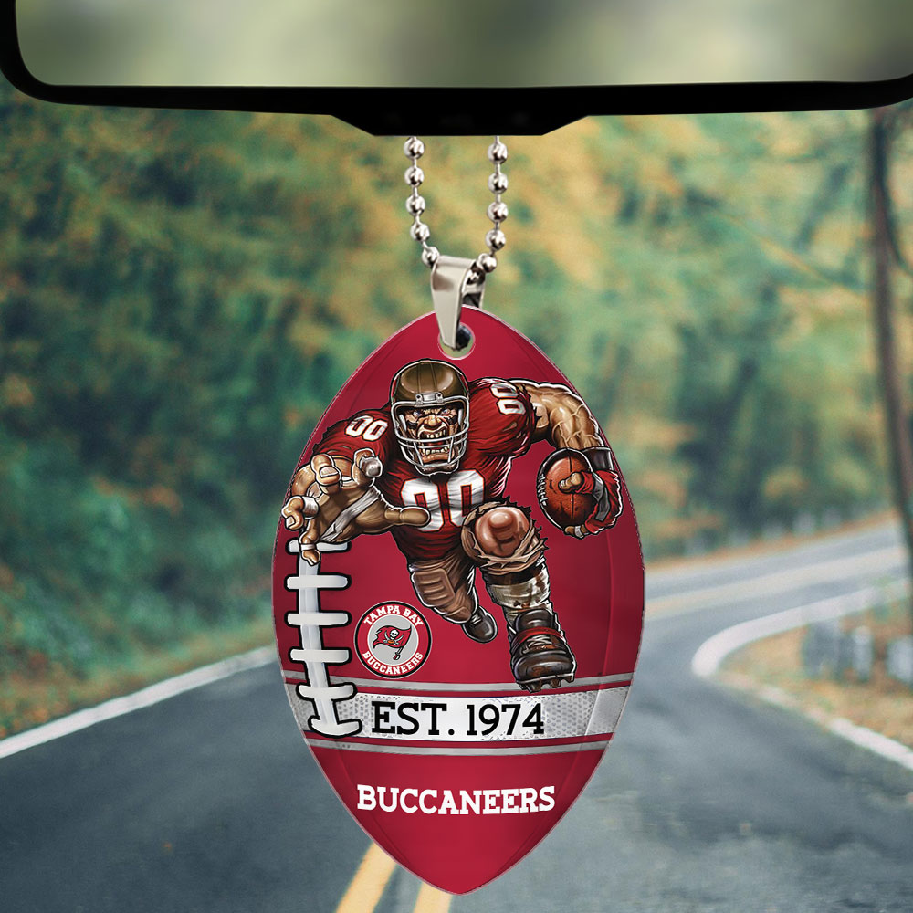 Tampa Bay Buccaneers Custom shape 2-sided Acrylic Car Ornament – TMTHU887