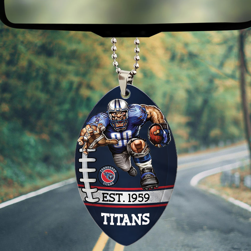 Tennessee Titans Custom shape 2-sided Acrylic Car Ornament – TMTHU888