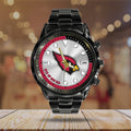 Arizona Cardinals Black Stainless Steel Watch – HOATT12932