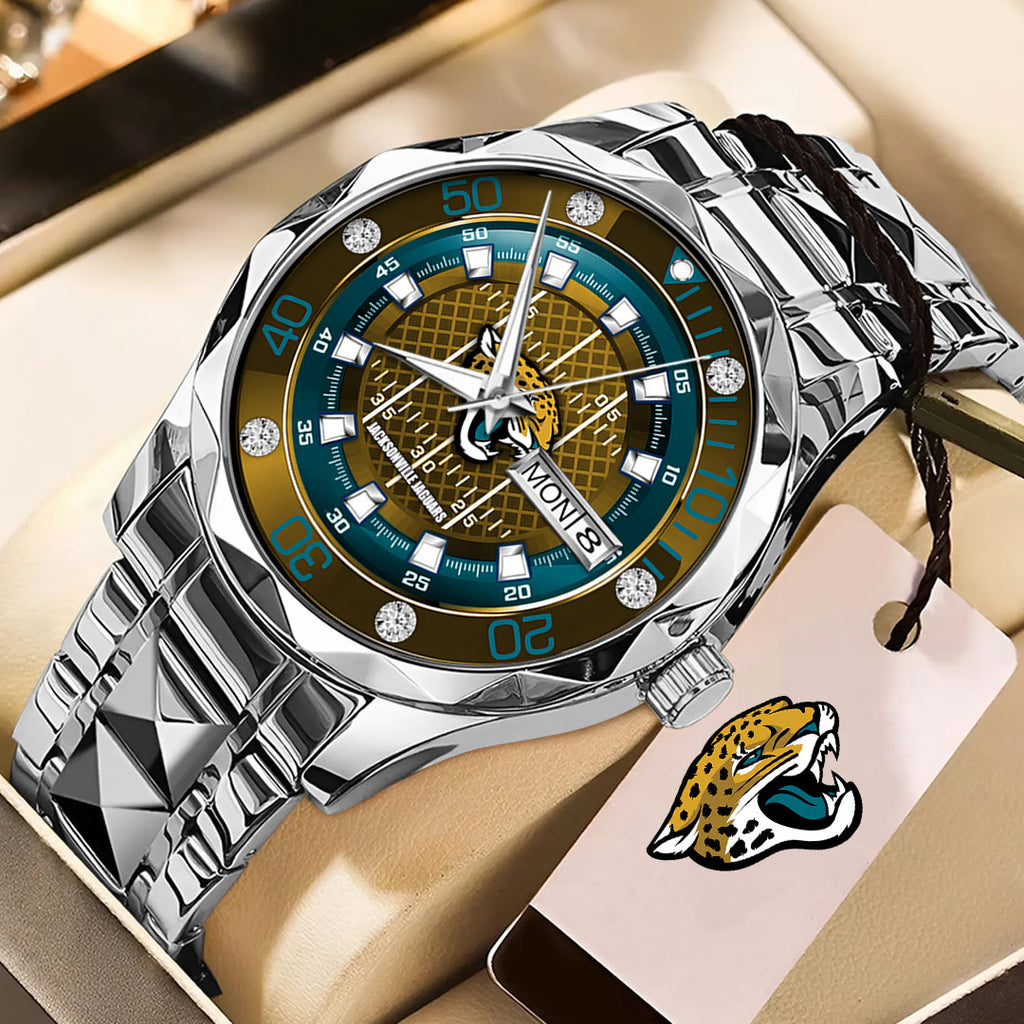 Jacksonville Jaguars Alloy Luxury Quartz Watch – TMTHU919