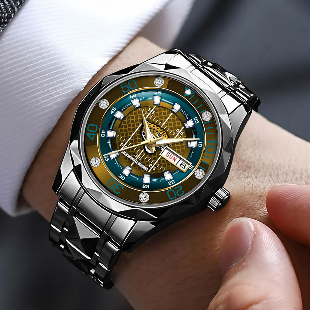 Jacksonville Jaguars Alloy Luxury Quartz Watch – TMTHU919