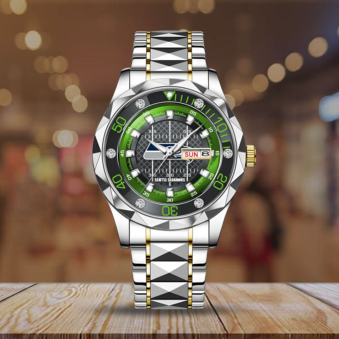 Seattle Seahawks Alloy Luxury Quartz Watch – TMTHU940