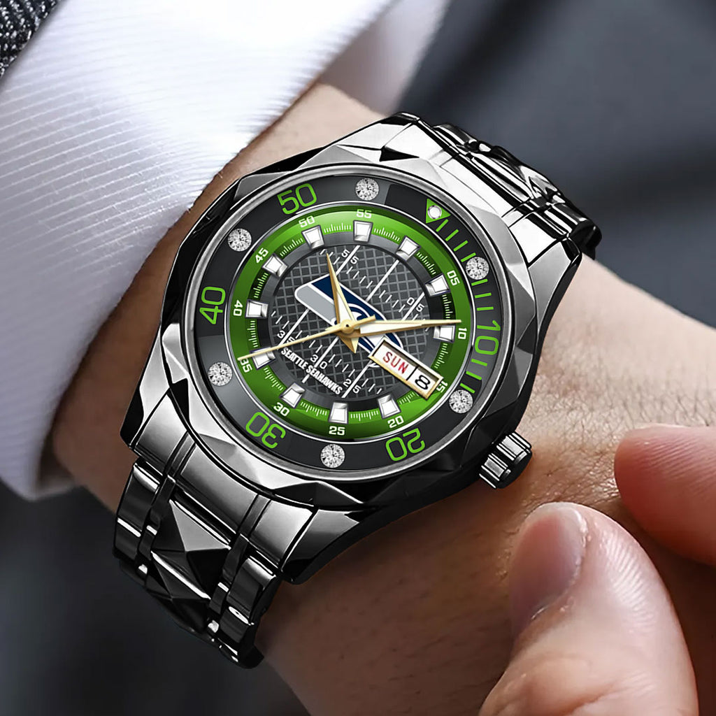 Seattle Seahawks Alloy Luxury Quartz Watch – TMTHU940