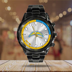 Los Angeles Chargers Black Stainless Steel Watch – HOATT12949