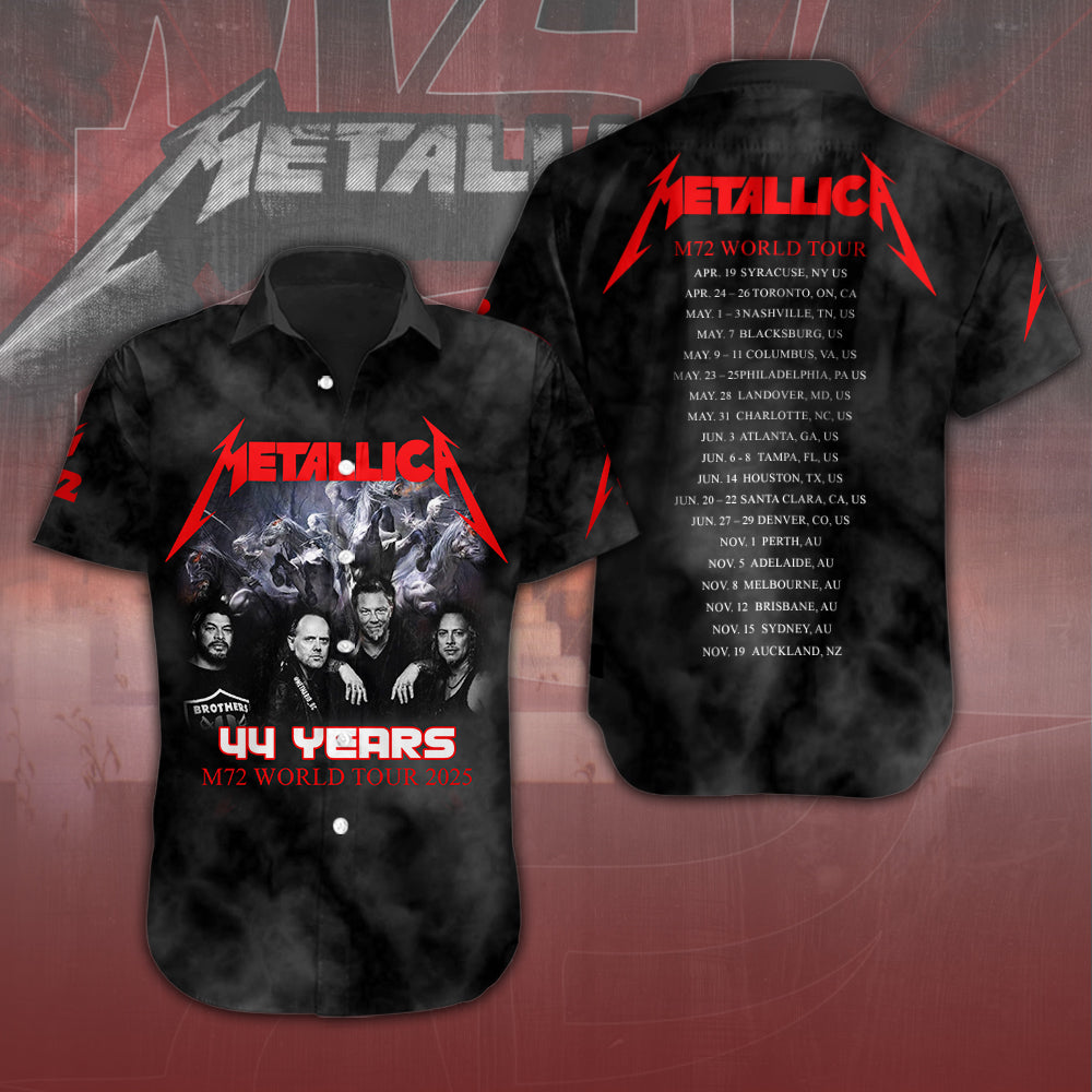 Metallica Short Sleeve Button-Down Shirt – NGHIAVT 1651.1