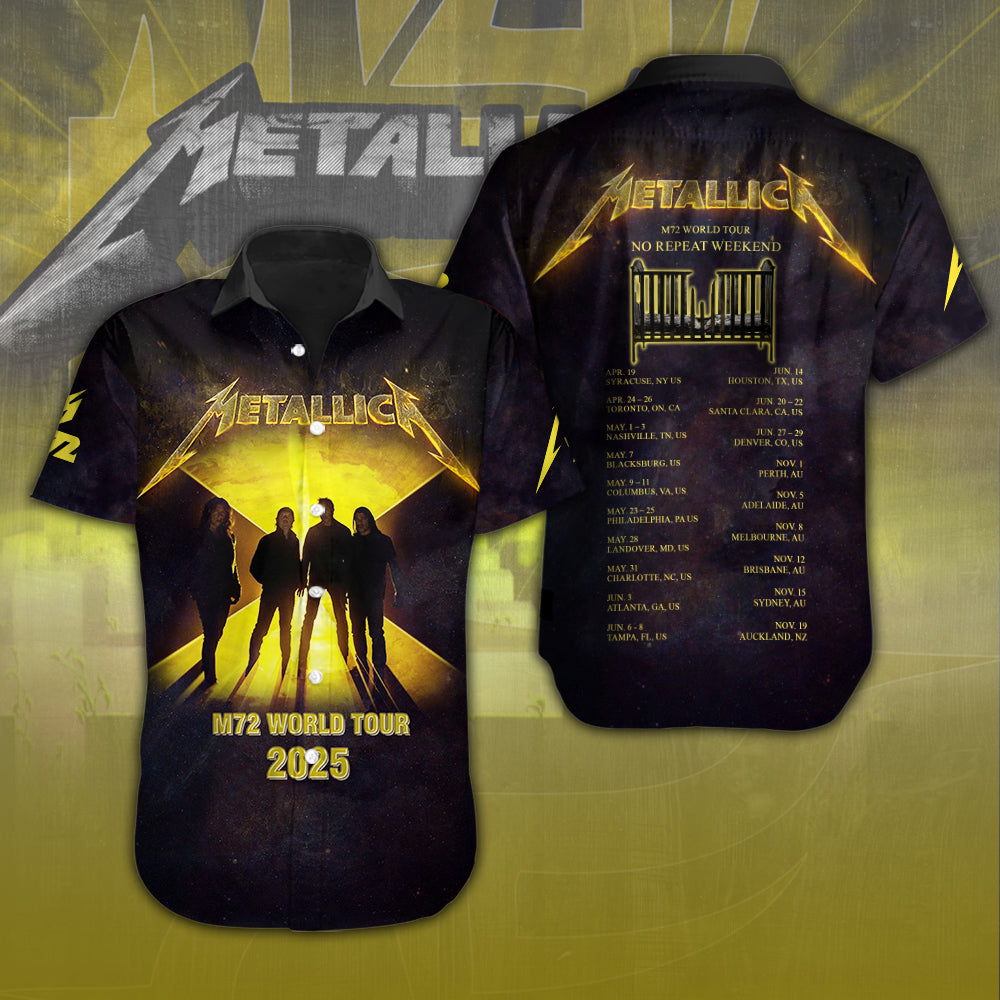 Metallica Short Sleeve Button-Down Shirt – NGHIAVT 1680.2