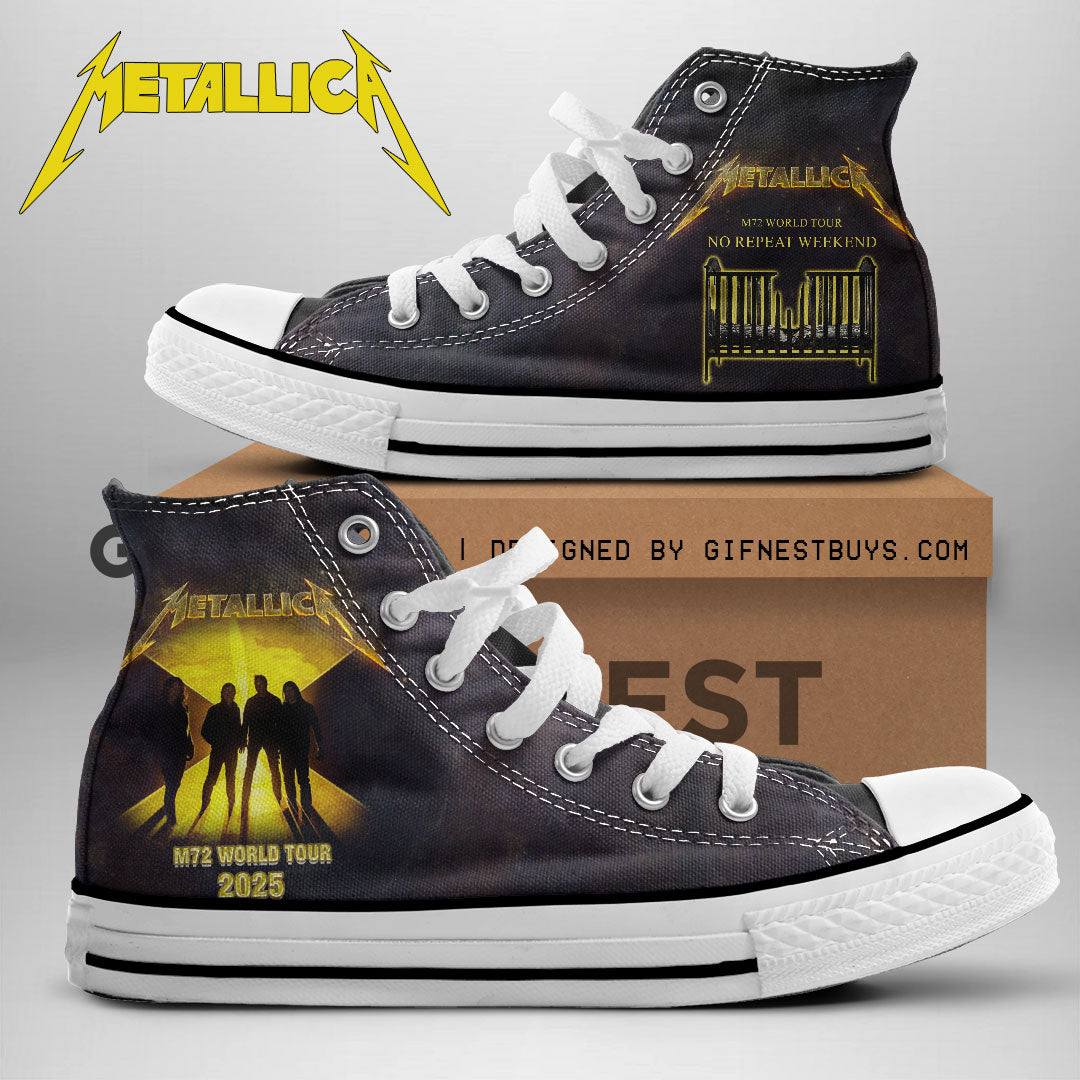 Metallica High Top Canvas Shoes – NGHIAVT 1711