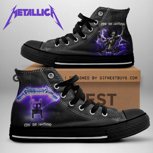 Metallica High Top Canvas Shoes – NGHIAVT 1722