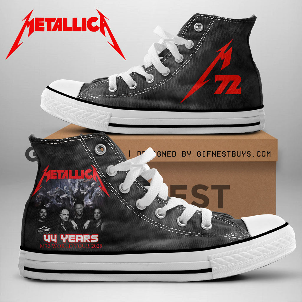 Metallica High Top Canvas Shoes – NGHIAVT 1731
