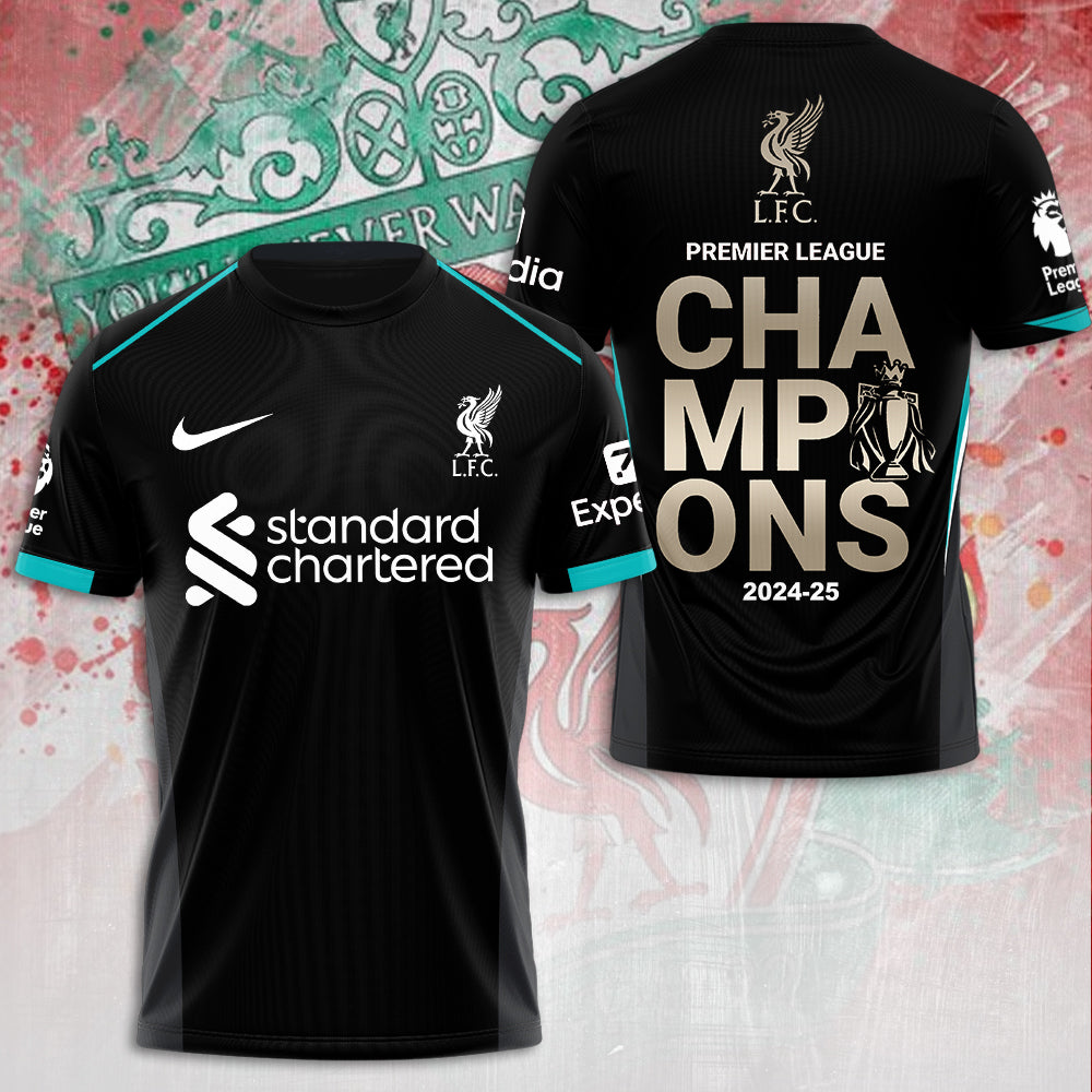 Liverpool FC 2024/25 Premier League Champions 3D Apparel – NGHIAVT 2236