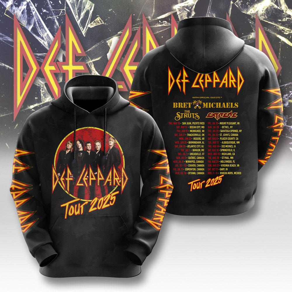 Def Leppard 3D Apparels – NGHIAVT 2303