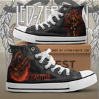 Led Zeppelin High Top Canvas Shoes – NGHIAVT 2672.7