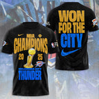 Oklahoma City Thunder 2025 NBA Champions 3D Apparel – NGHIAVT 2885