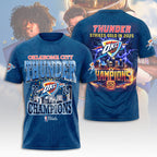 Oklahoma City Thunder 2025 NBA Champions 3D Apparel – NGHIAVT 2911