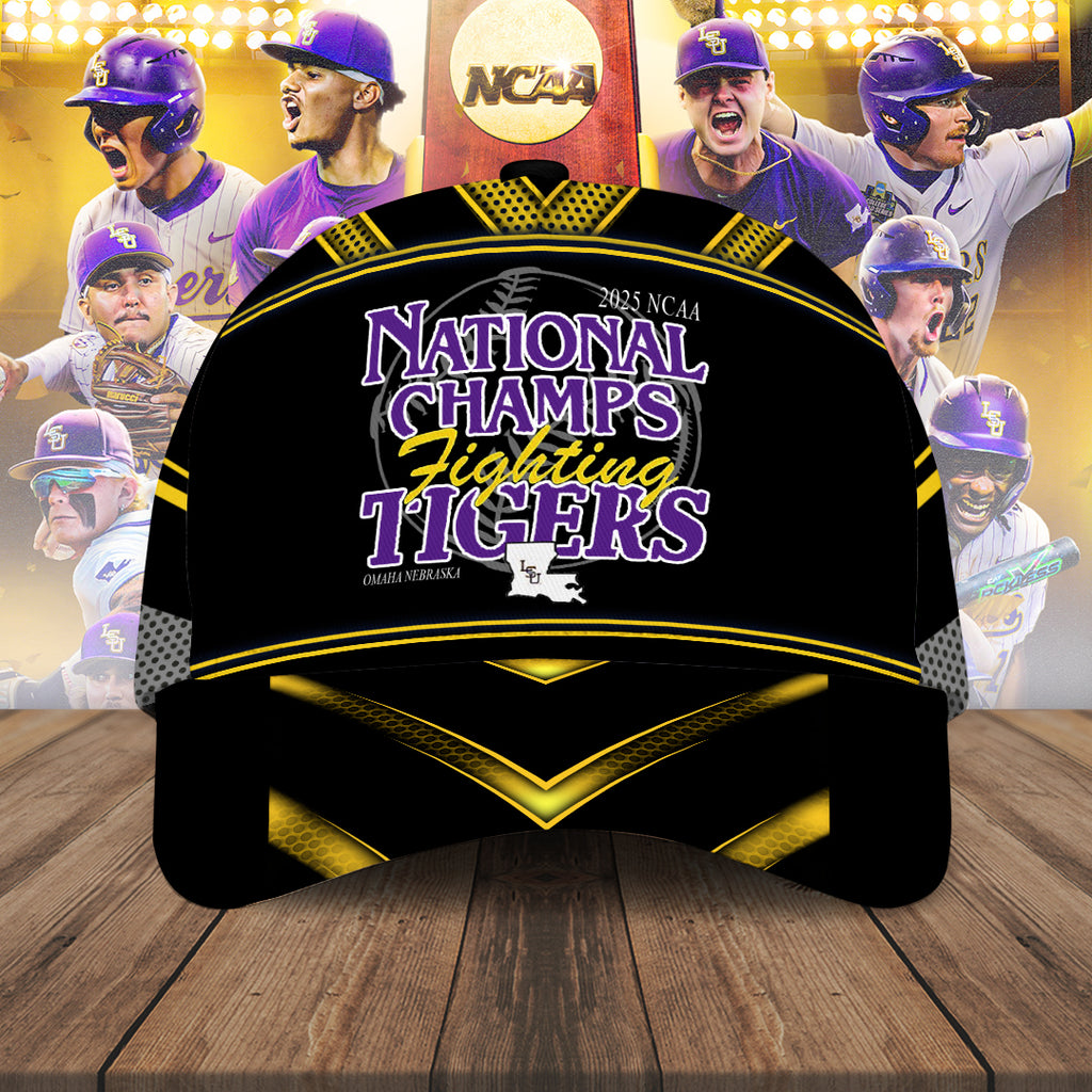 LSU Tigers Baseball 2025 National Champions Classic Cap – NGHIAVT 2942
