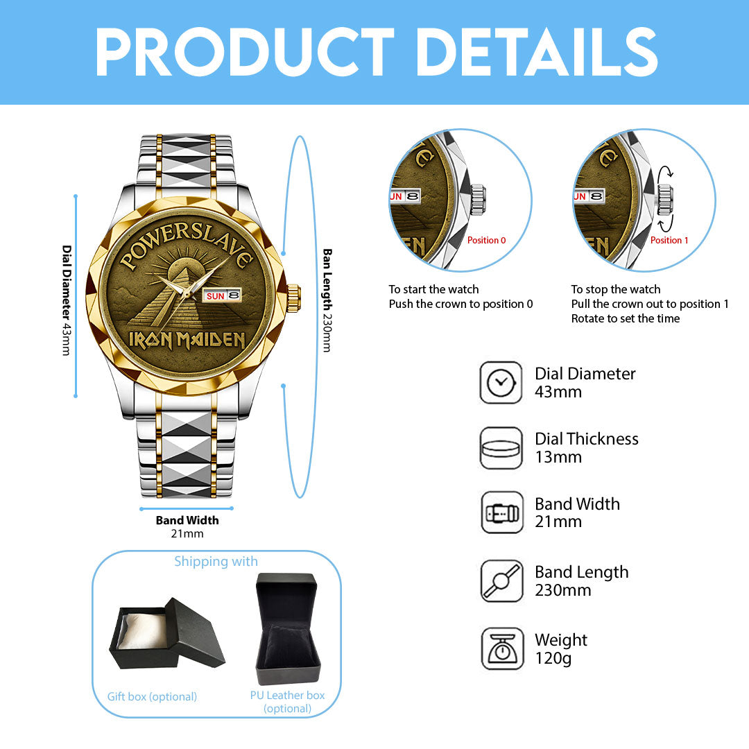 Iron Maiden Alloy Luxury Quartz Watch – NGHIAVT 2959
