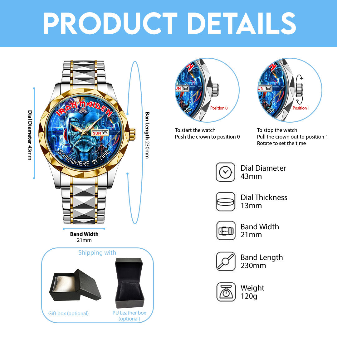 Iron Maiden Alloy Luxury Quartz Watch – NGHIAVT 2962