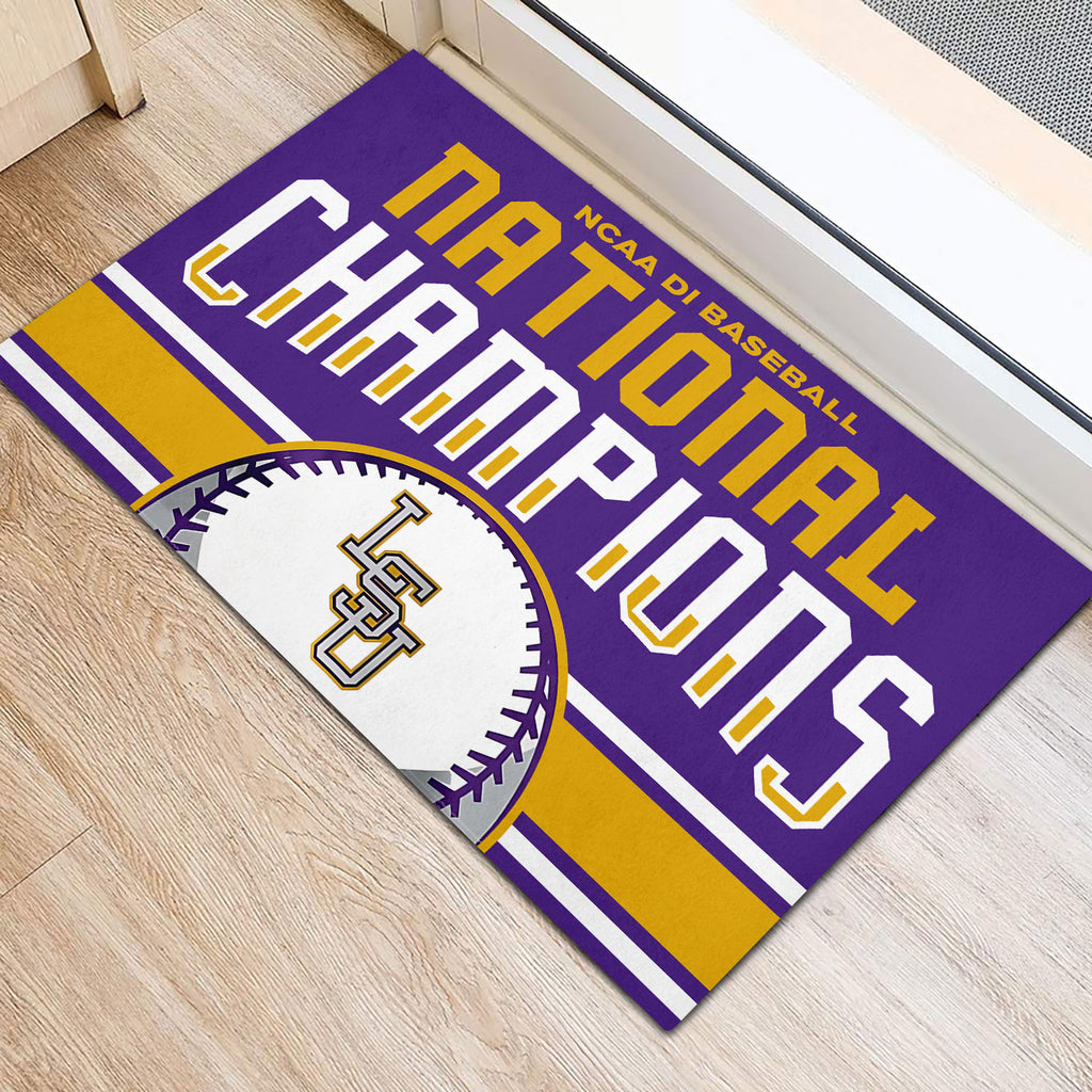LSU Tigers Baseball 2025 National Champions Doormat – NGHIAVT 2977