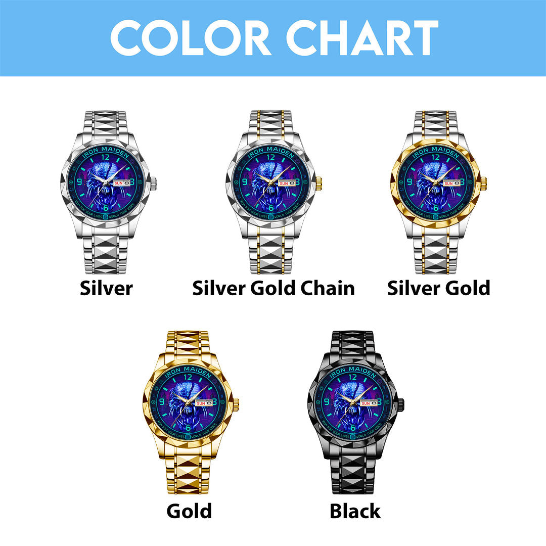 Iron Maiden Alloy Luxury Quartz Watch – NGHIAVT 3068