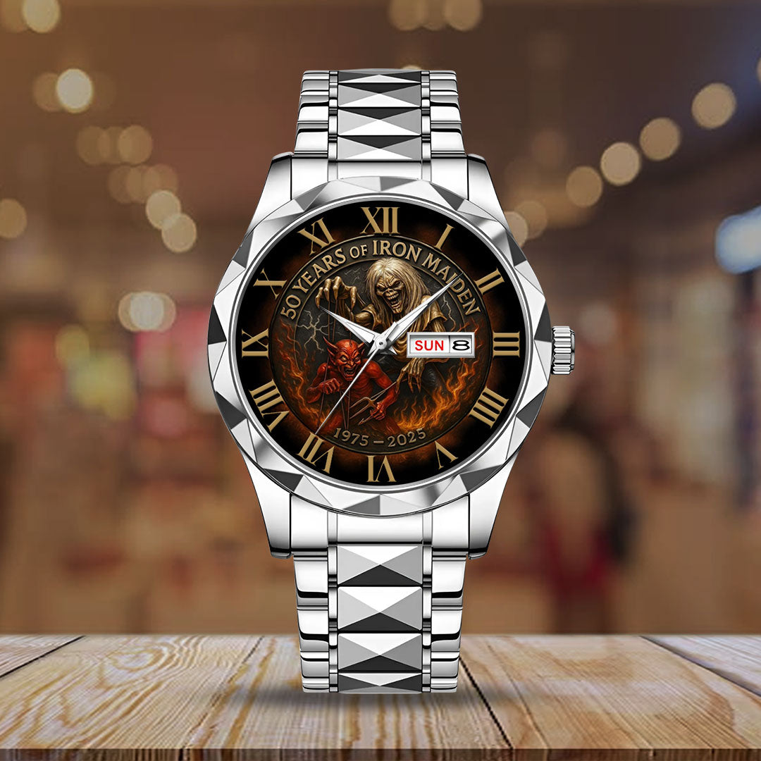 Iron Maiden Alloy Luxury Quartz Watch – NGHIAVT 3136