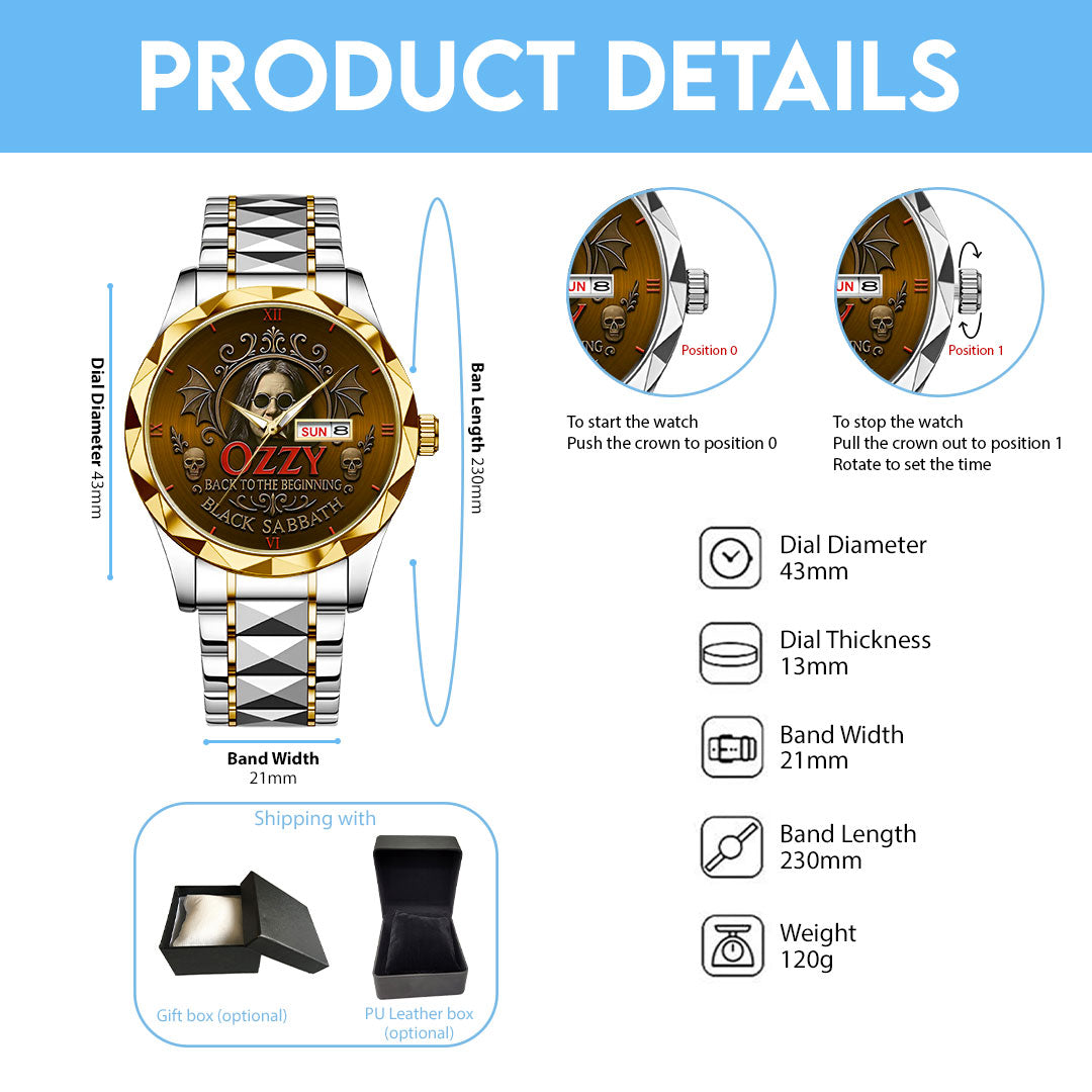 Ozzy Osbourne Alloy Luxury Quartz Watch – NGHIAVT 3293